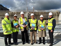 (L-R) Dermott McCurdy NI Water, Cllr Carmel Oâ€™Boyle, Cllr Eamonn Oâ€™Neill, Willie Clarke MLA, Cllr Patrick Clarke and Kieran Grant of NI Water | NI Water News